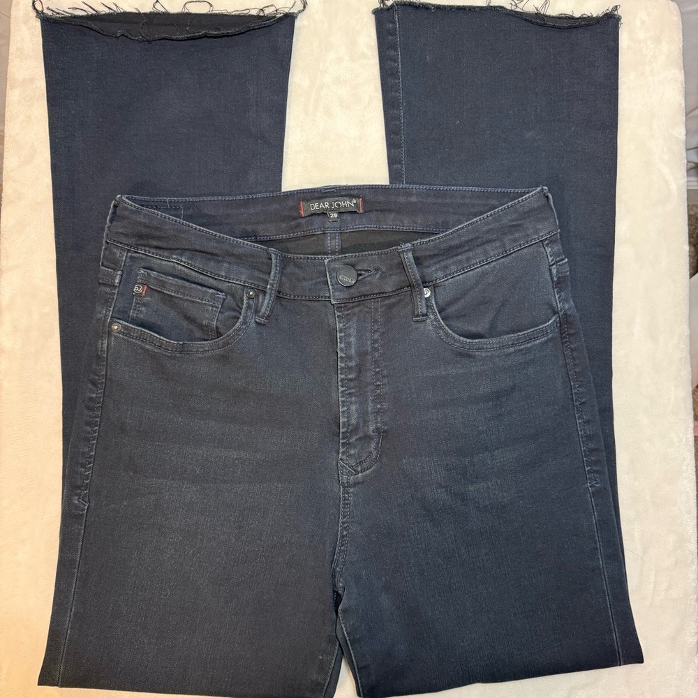 Dear John Clermont Dark Wash Ankle Flare Jeans Size 28‎